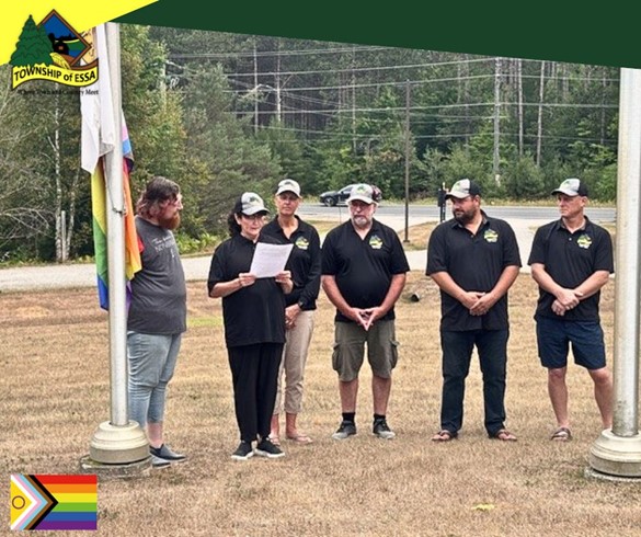 Council Flag Raising for Fierté Simcoe Pride